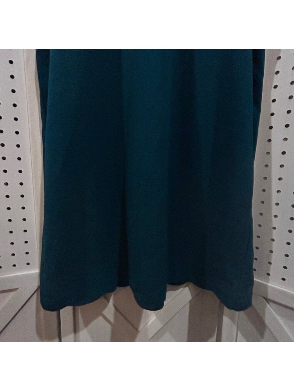She Sky Teal Green Flutter Sleeve Keyhole Neck A Line Dress Size Medium - Picture 4 of 5